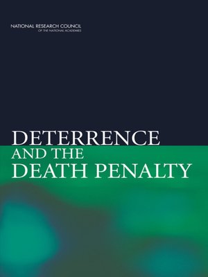 cover image of Deterrence and the Death Penalty
